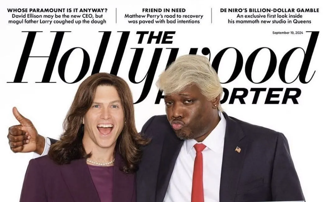 Social media users pour in their reactions as SNL hosts feature on the cover page of The Hollywood Reporter. (Image via X)