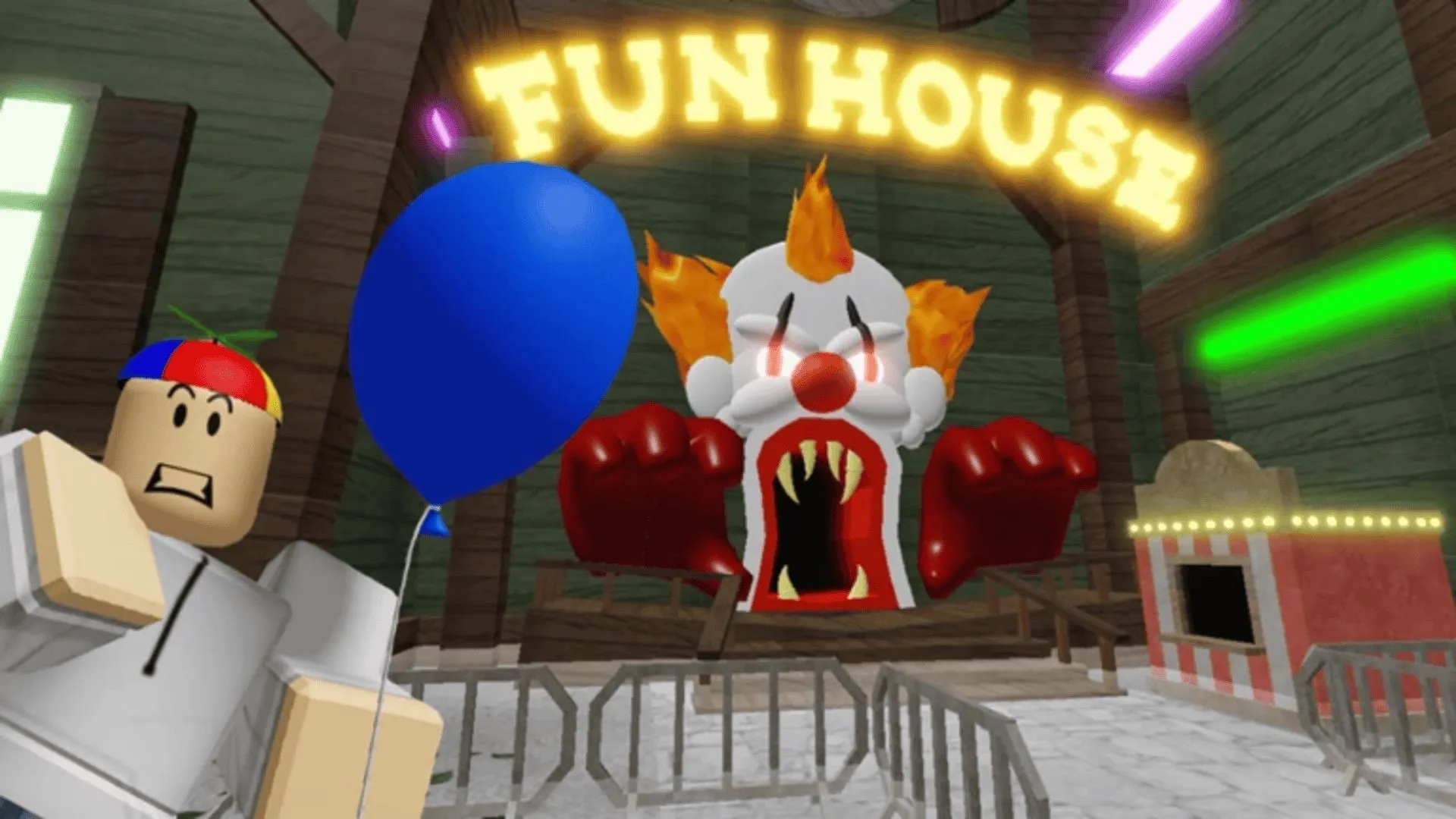 Couverture officielle de Escape the Carnival of Terror Obby (Image via Roblox)