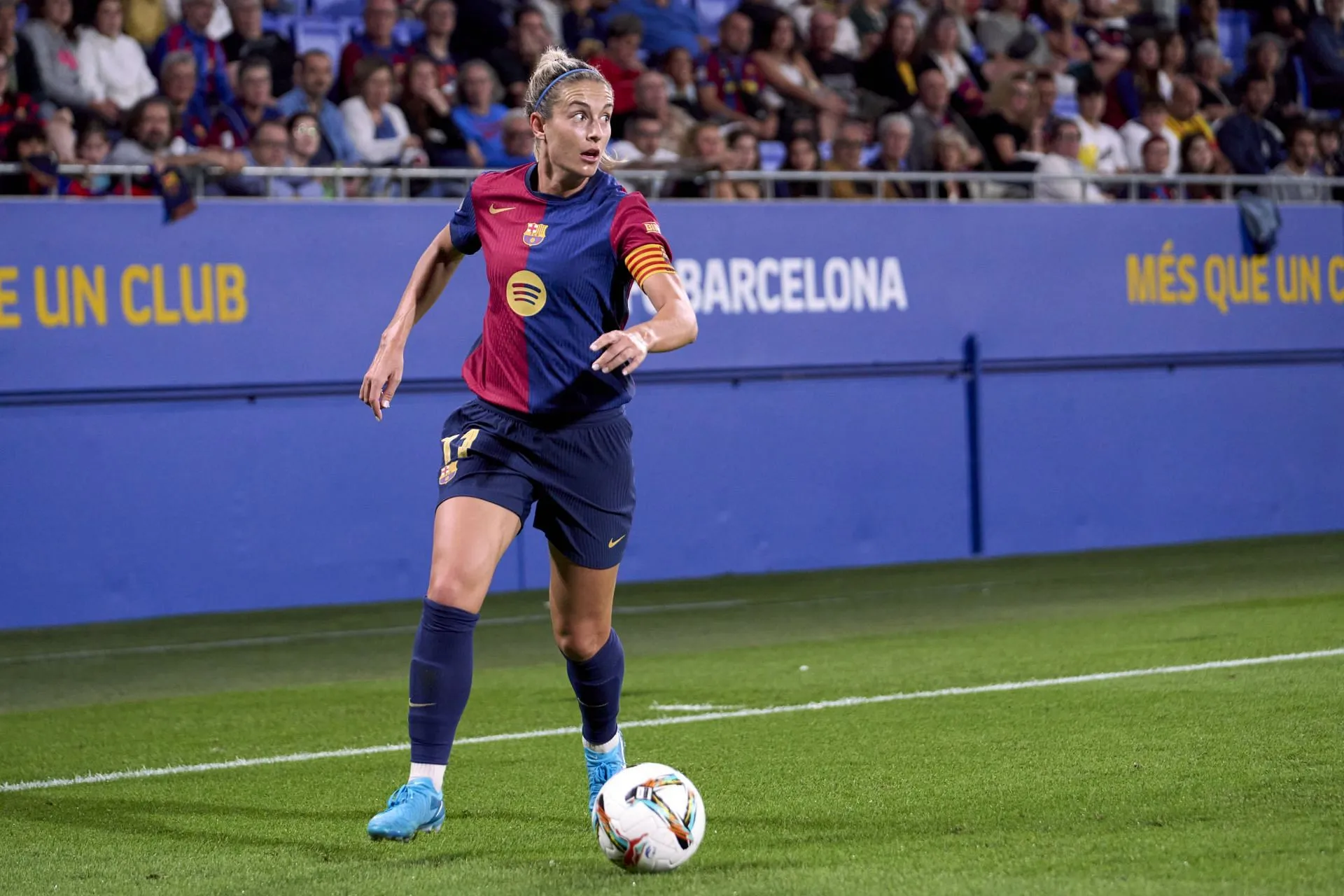 Alexia Putellas en acción con el Barcelona Femini (Imagen vía Getty)