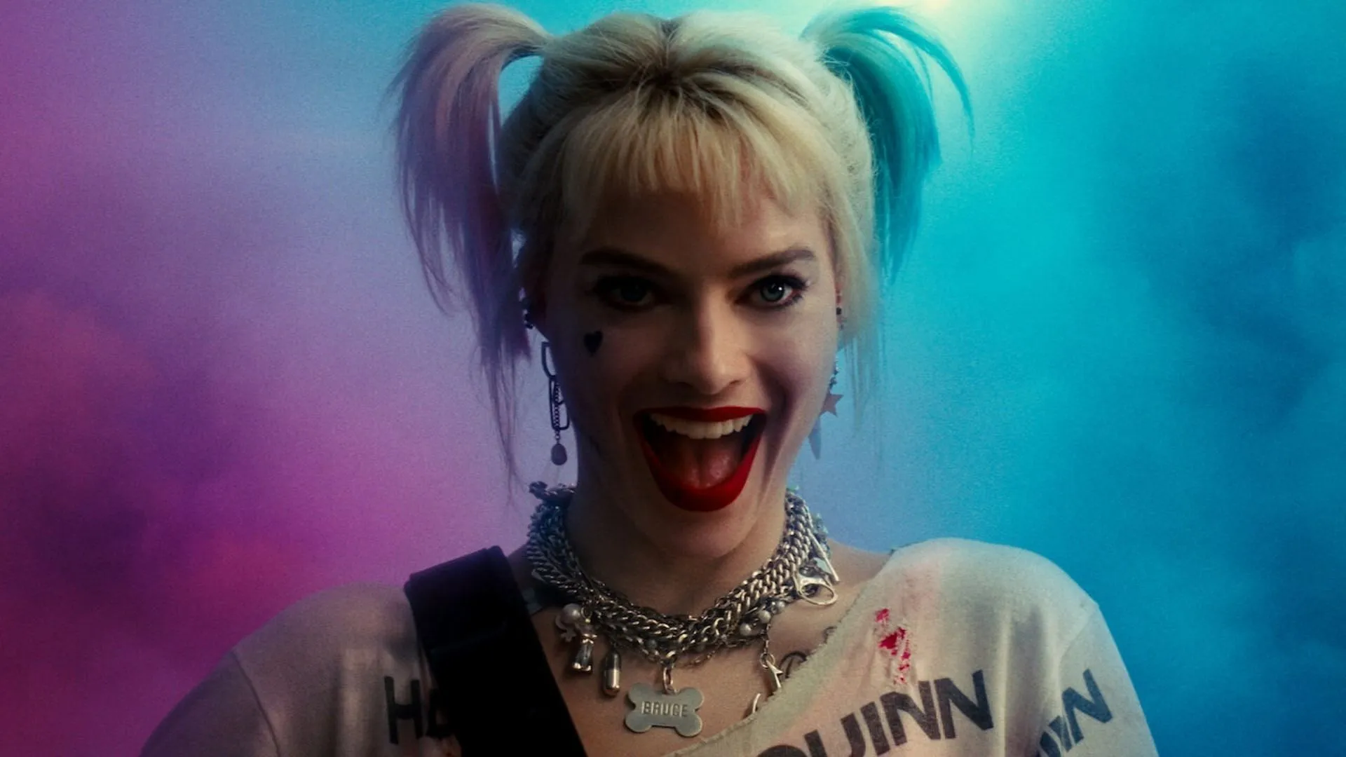 Birds of Prey(And the Fantabulous Emancipation of One Harley Quinn)에서 Harley Quinn 역을 맡은 Margot Robbie(Netflix에서 이미지 제공)