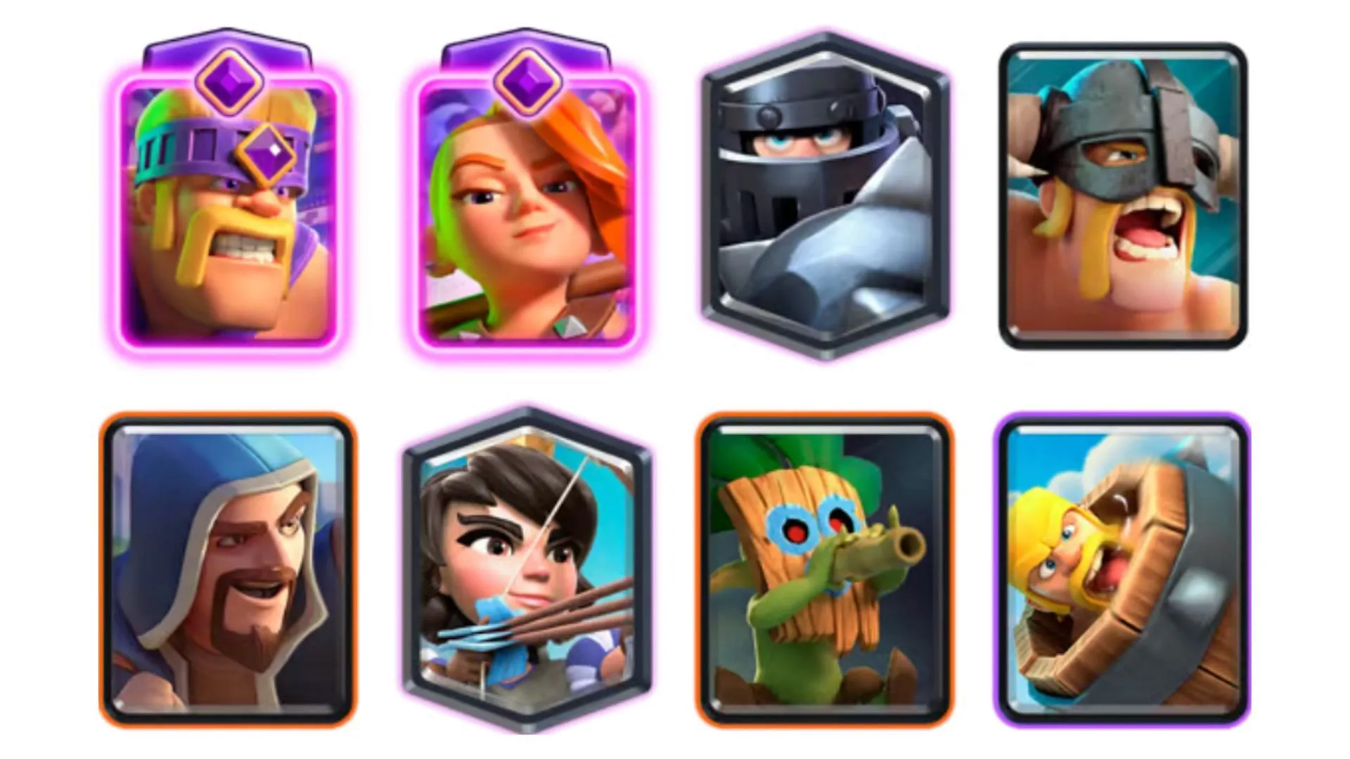 EBarbs MK Wiz deck in Clash Royale (Image via Supercell)