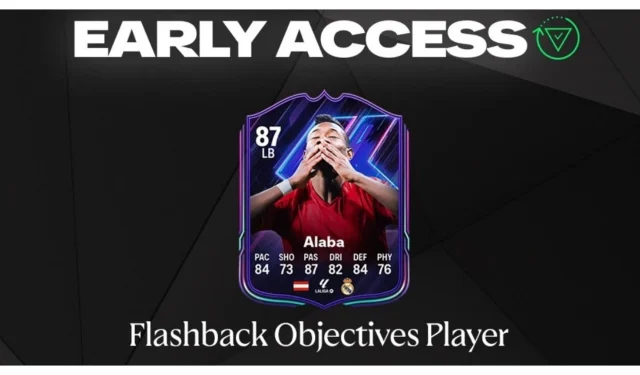 Cómo desbloquear la tarjeta Flashback EA FC 25 para David Alaba: guía paso a paso