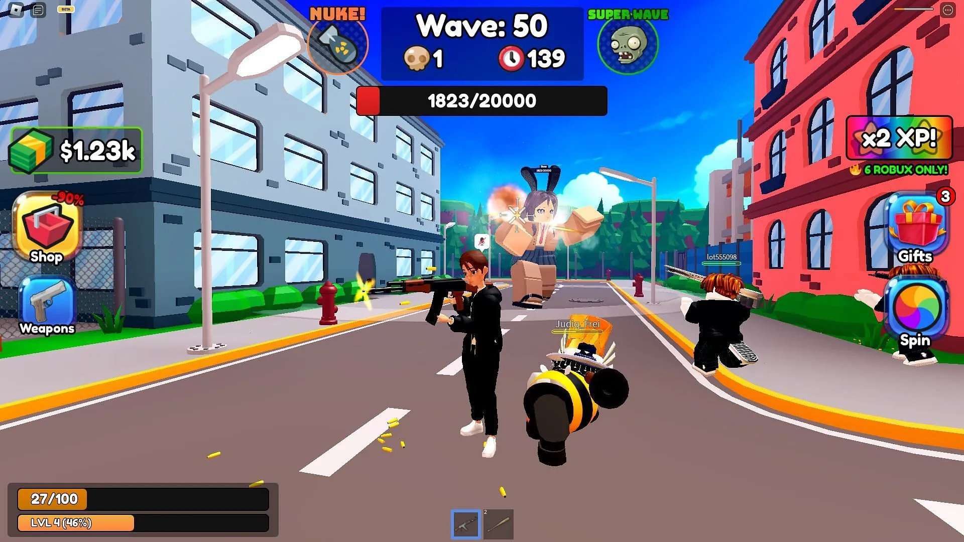 Gameplay screenshot from Neko Girl Survival (Image via Roblox)