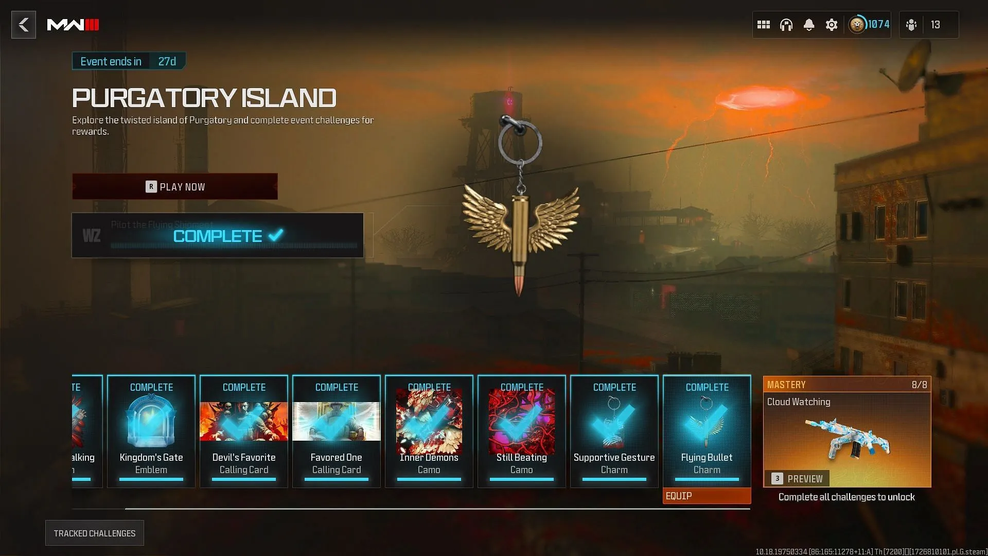 You get a charm for driving the Shipment map in Warzone's Purgatory. (Image via Activision)