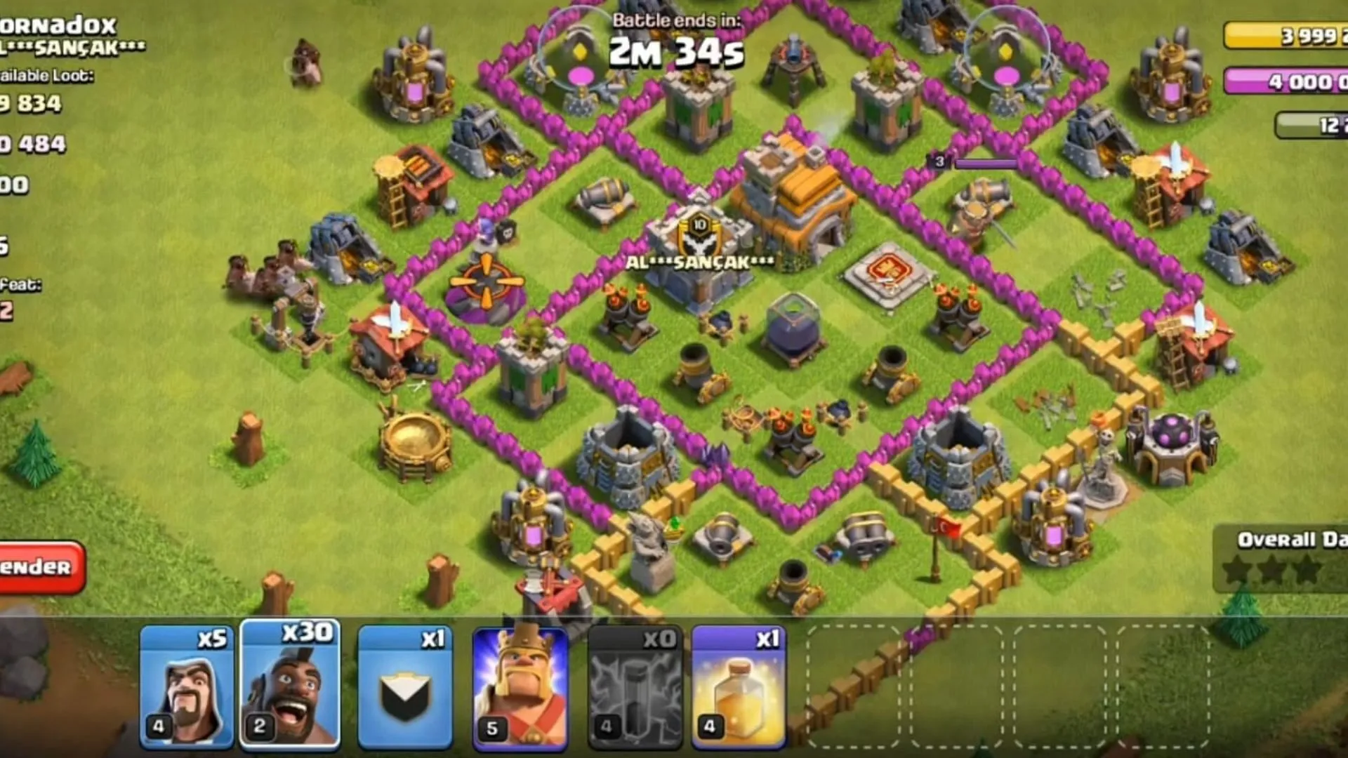 A estratégia de ataque dos Zap Hogs (Imagem via Supercell)