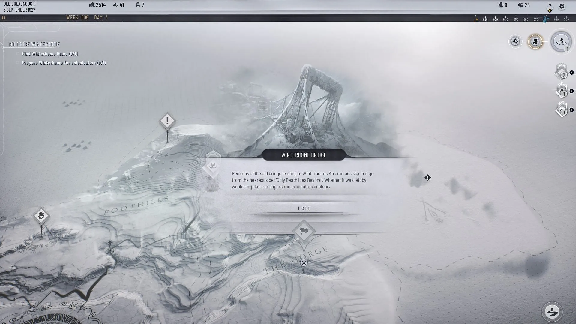 You have the option to Salvage or Settle Winterhome in Frostpunk 2 (Image via 11 Bit Studios)