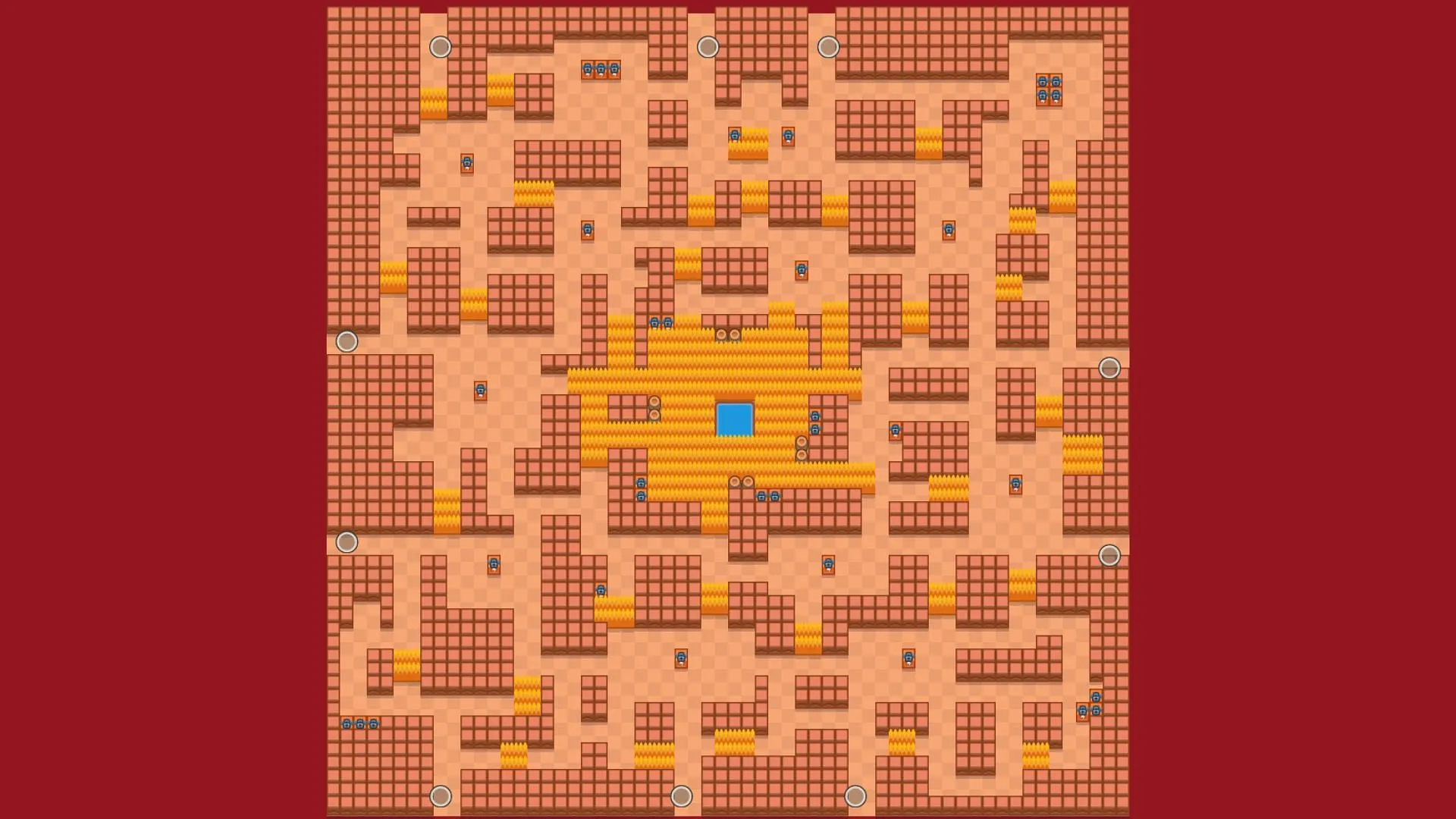 Mapa do Cavern Churn Solo Showdown (Imagem via Supercell)