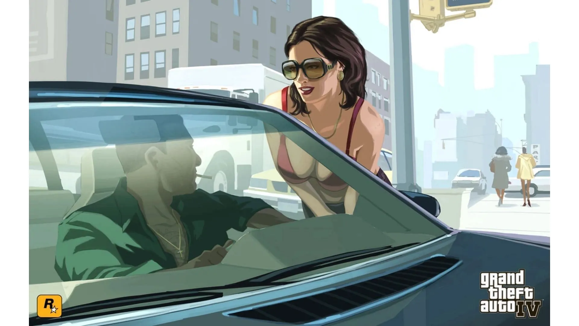 Rockstar Games incorporated some partial nude scenes in Grand Theft Auto 4 (Image via Rockstar Games)