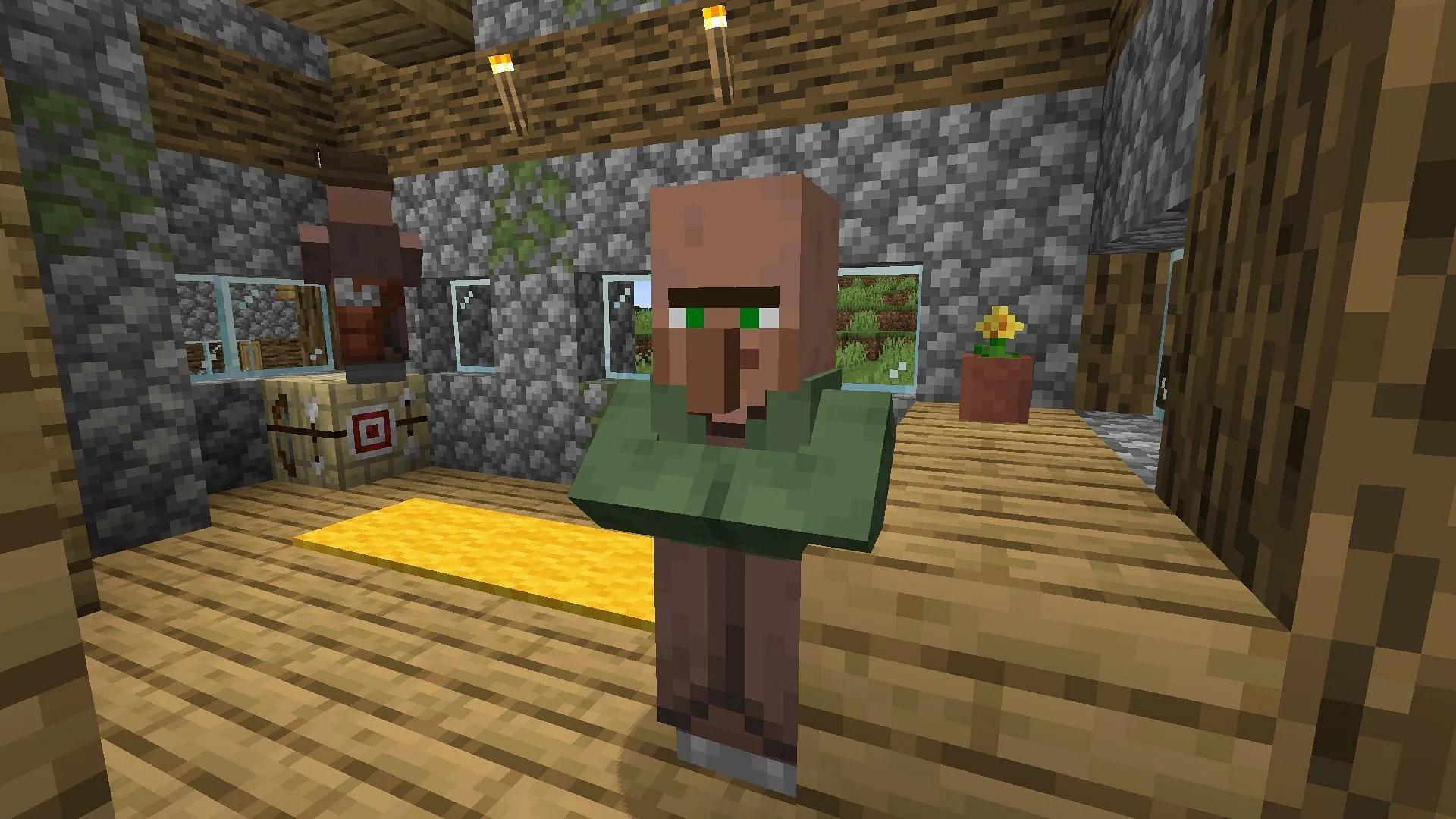 Nitwit, un villageois inutile (Image via Mojang)