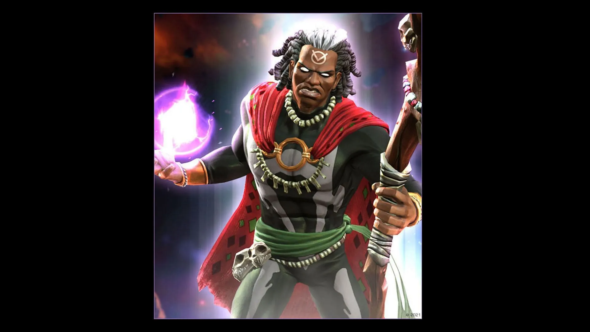 El Doctor Voodoo es bueno en peleas largas donde el control de poder y la disminución de la curación son cruciales (Imagen vía Kabam Games, Inc.)