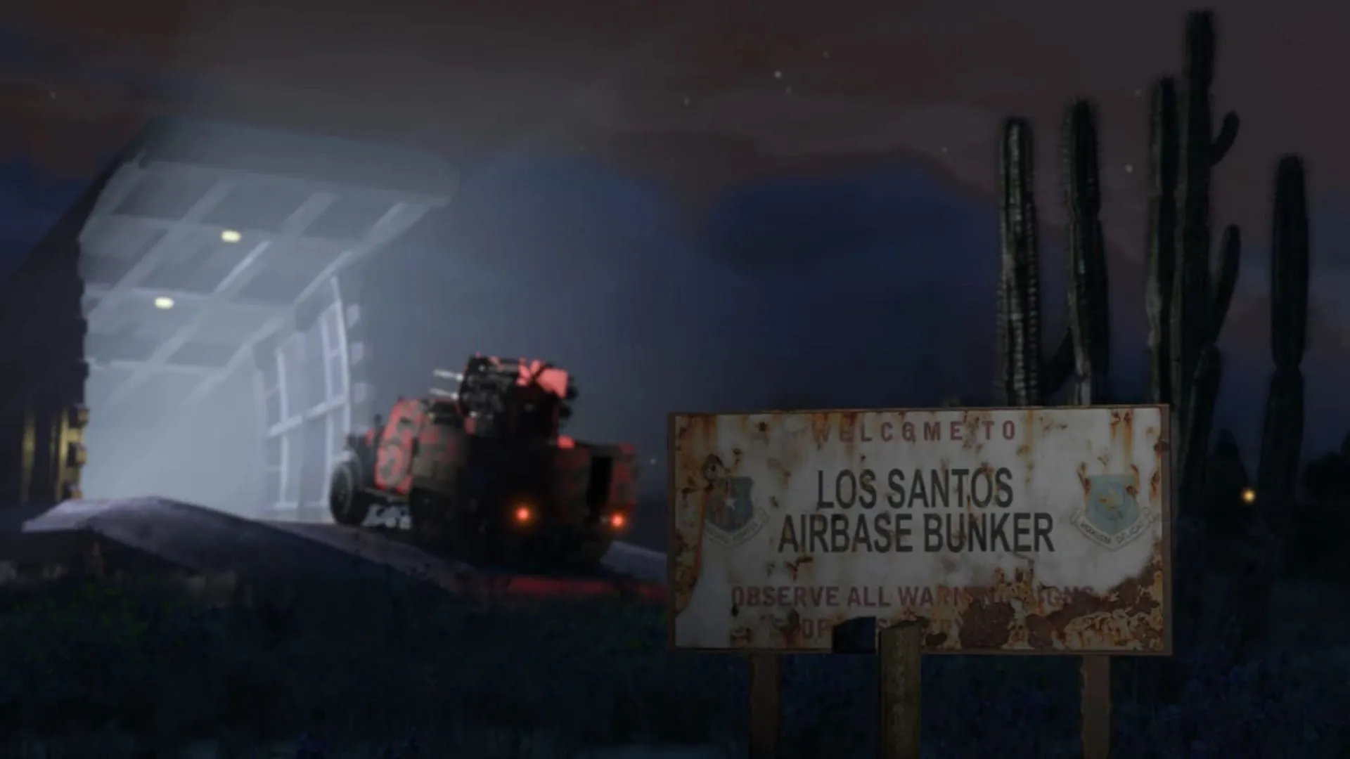 L'établissement d'un bunker de base aérienne de Los Santos dans Grand Theft Auto 5 Online nécessite également une planification appropriée (Image via Rockstar Games)