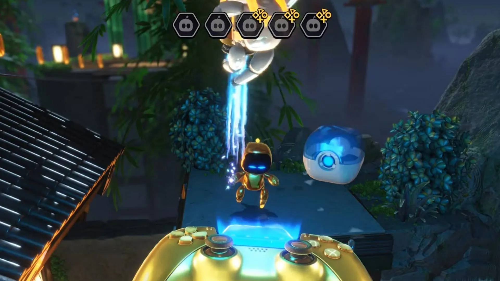 Bot número 1 do Astro Bot Danger Dojo (Imagem via Sony Interactive Entertainment)