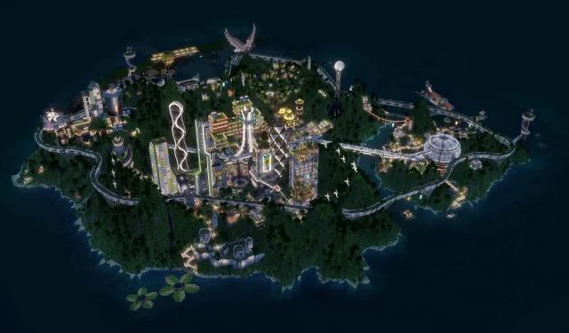 La comunidad de Minecraft entusiasmada con la impresionante ciudad Solarpunk creada en solo seis meses