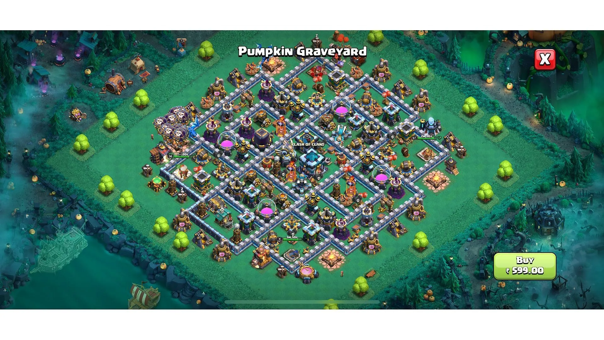 Paisaje de calabazas (imagen vía Supercell)