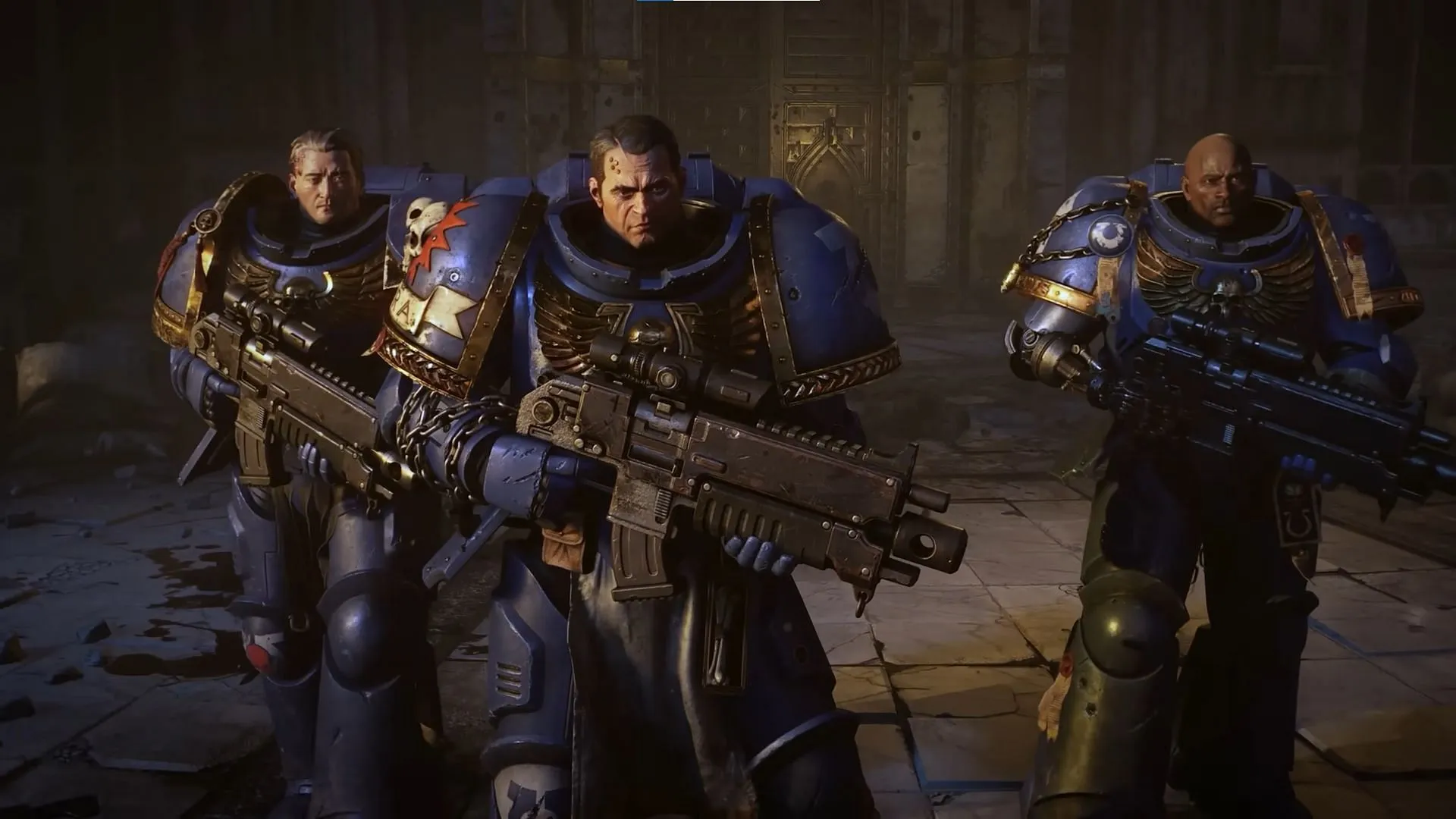 Gli Ultramarines sono pronti per la guerra (Immagine tramite Focus Entertainment)