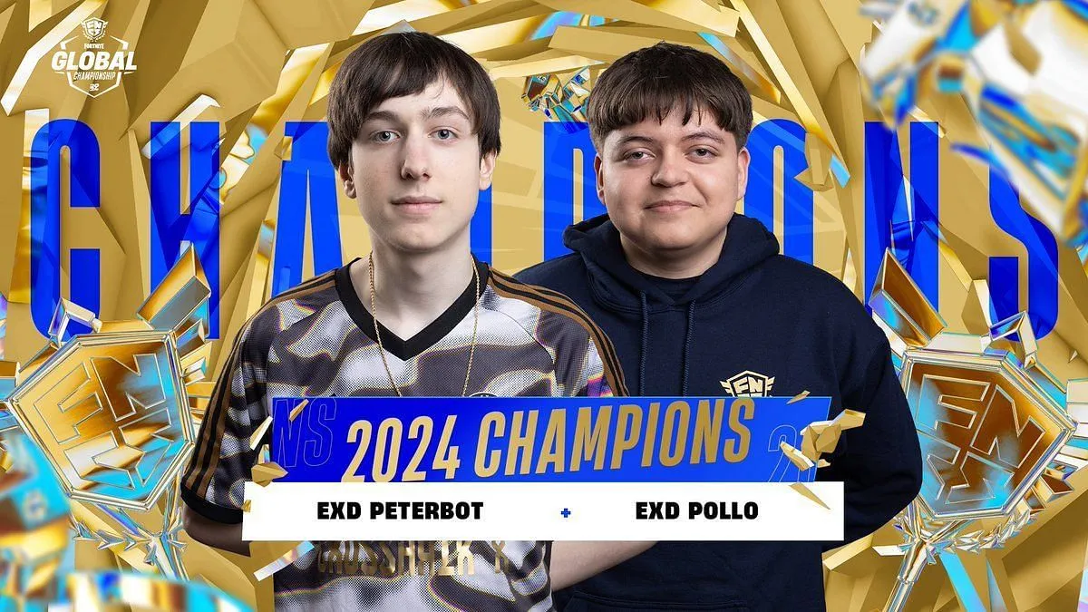 Peterbot (a sinistra) al Global Championship 2024 (immagine tramite Epic Games)