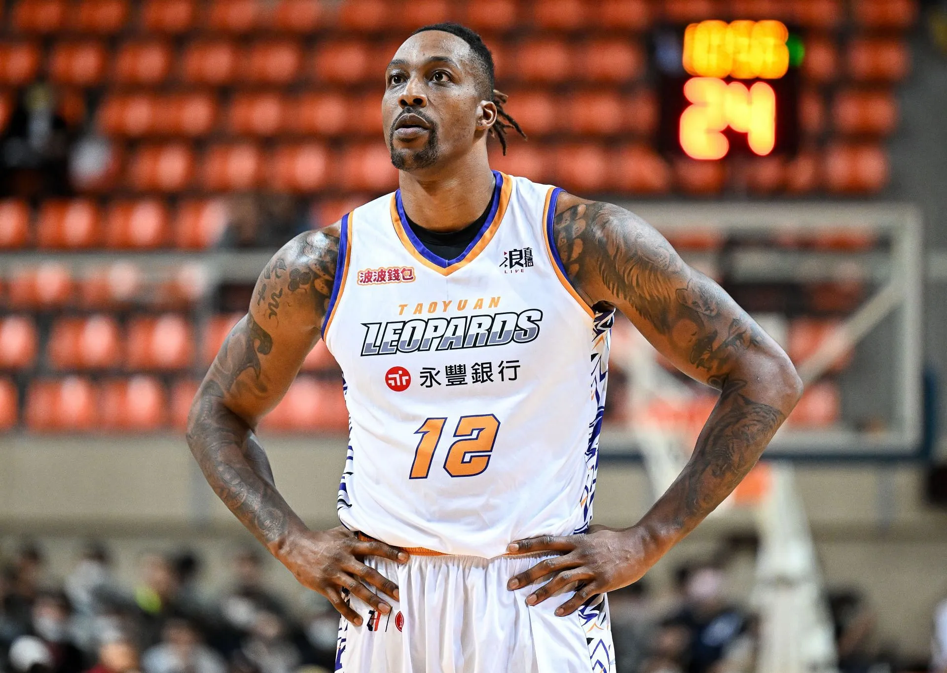 Dwight Howard al TaiwanBeer HeroBears contro Taoyuan Leopards - T1 League - Fonte: Getty