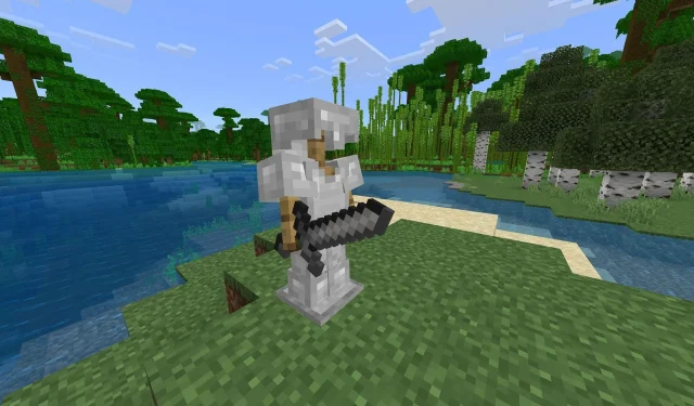 Comment équiper les supports d’armure avec des armes dans Minecraft