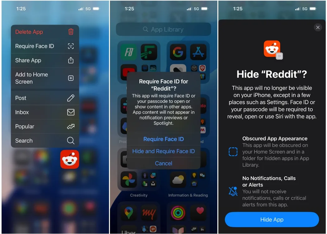 Bloccare o nascondere le app su iOS 18