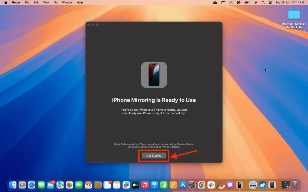 iPhone-Spiegelung auf macOS Sequoia