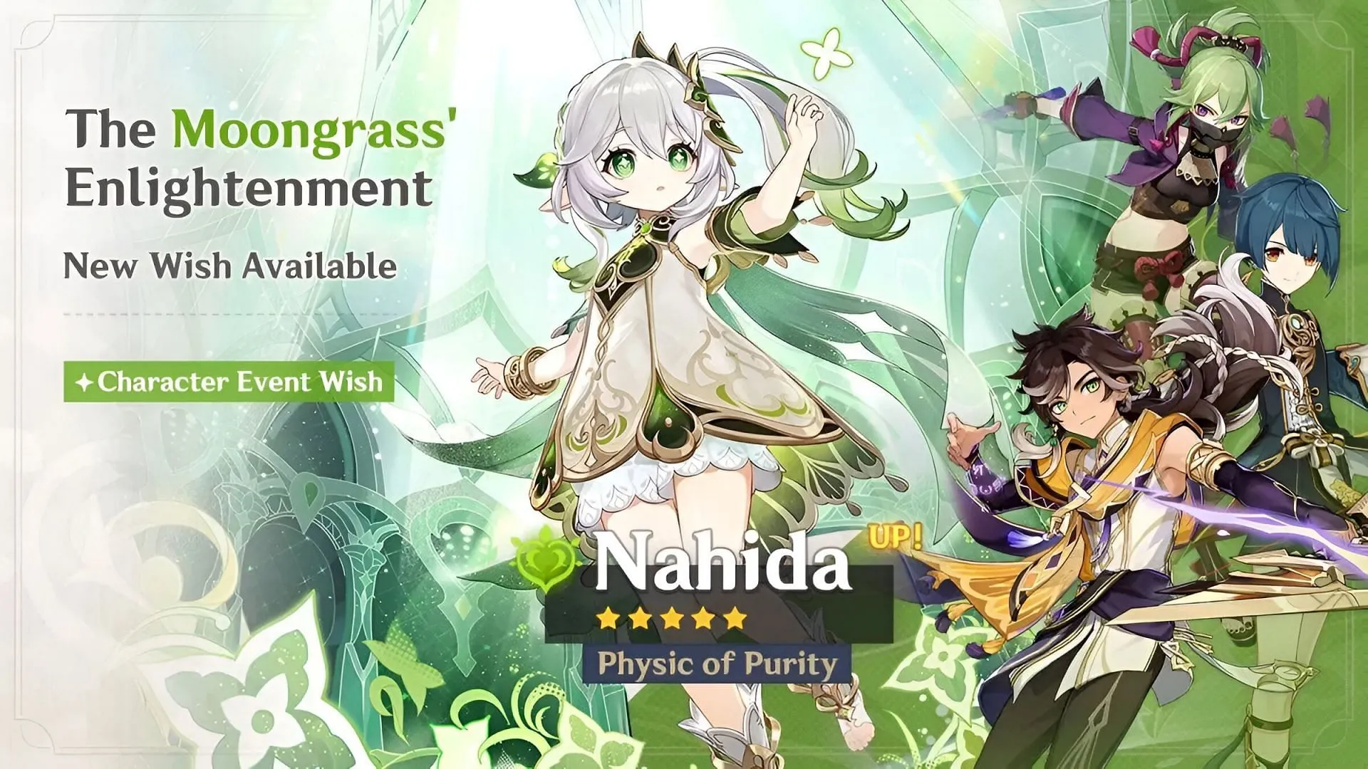 Nahida will be one of the featured 5-star characters in Phase Two of version 5.1 (Image via HoYoverse)