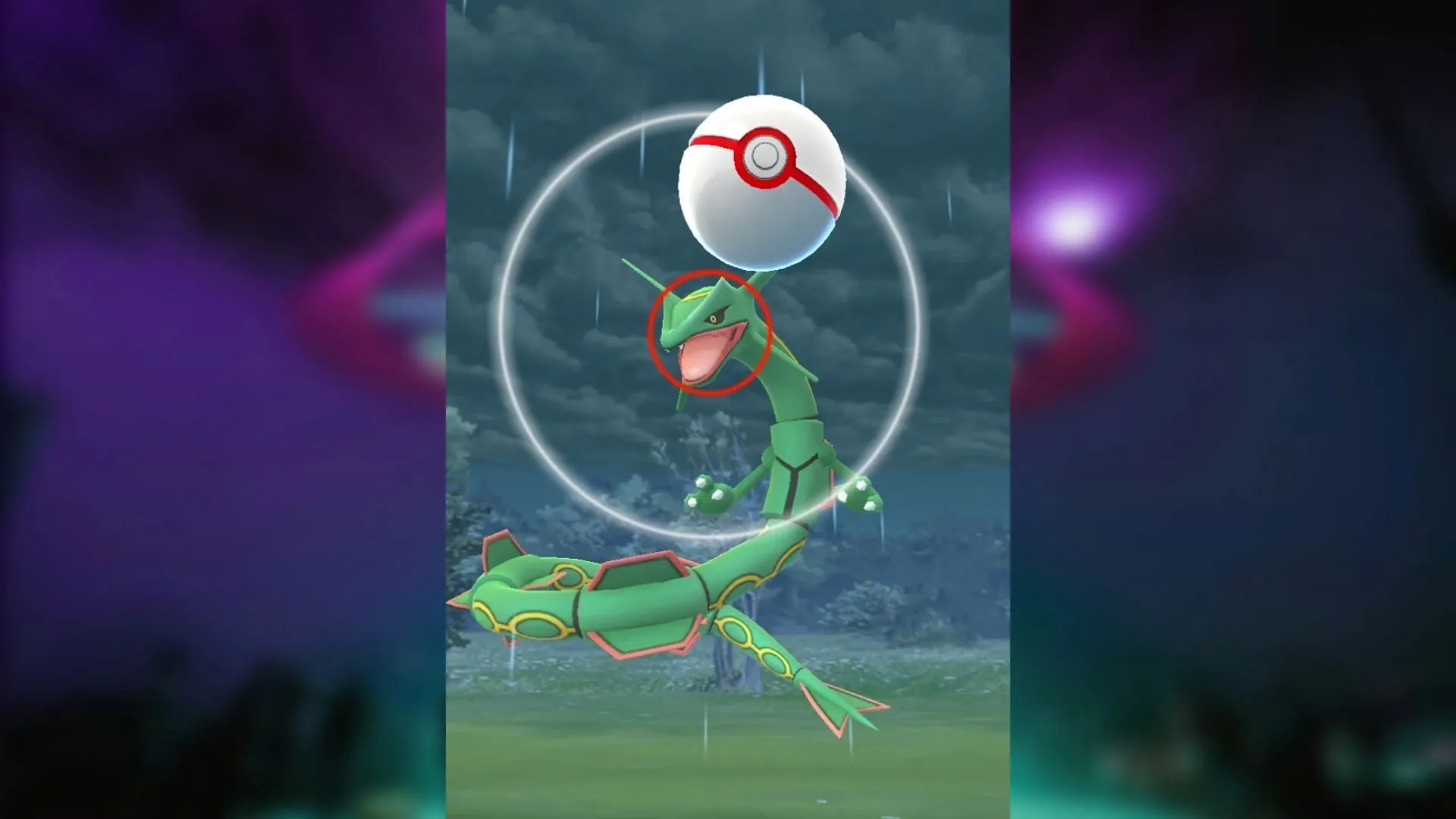 The Premier Ball glitch results in an inability to hit the circle accurately (Image via TPC)