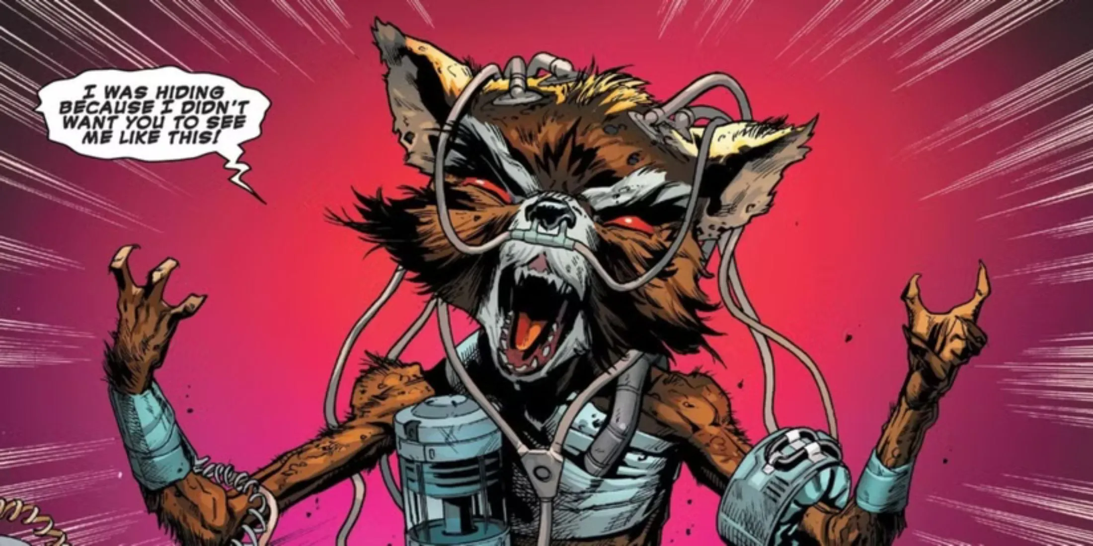 A picture of Rocket Raccoon