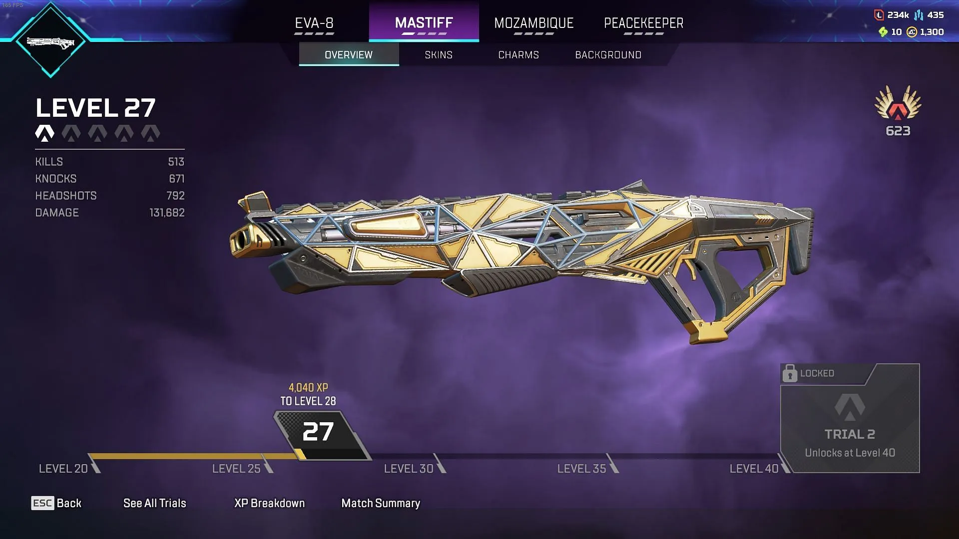 Escopeta Mastiff en Legend Locker (imagen a través de EA)