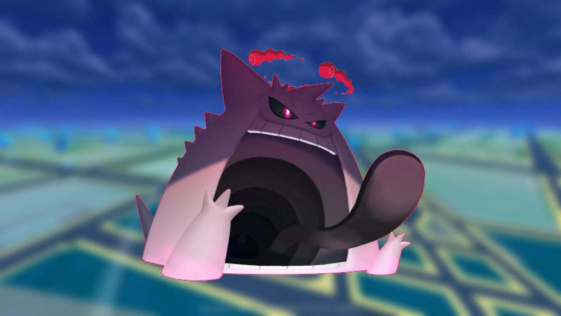 Shiny Gigantamax Gengar disponível em Pokémon GO (Imagem via TPC)