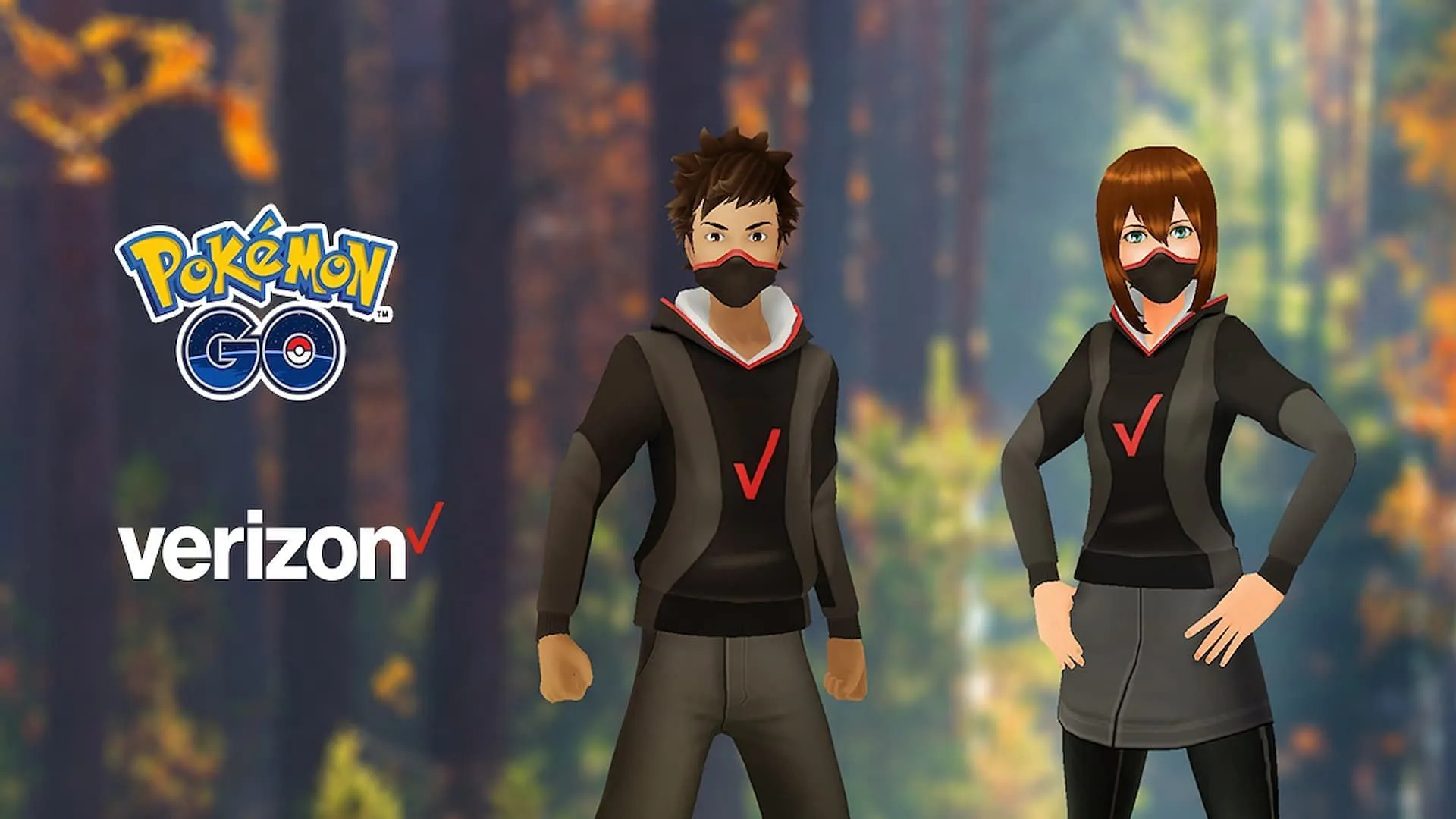 Verizon-Maske in Pokémon GO erhältlich (Bild über The Pokemon Company)