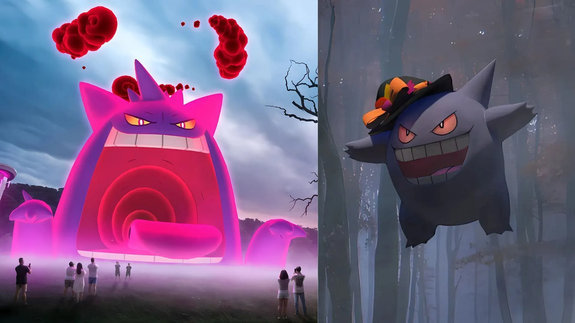 Gigantamax et Spooky Festival Gengar (Image via The Pokemon Company)