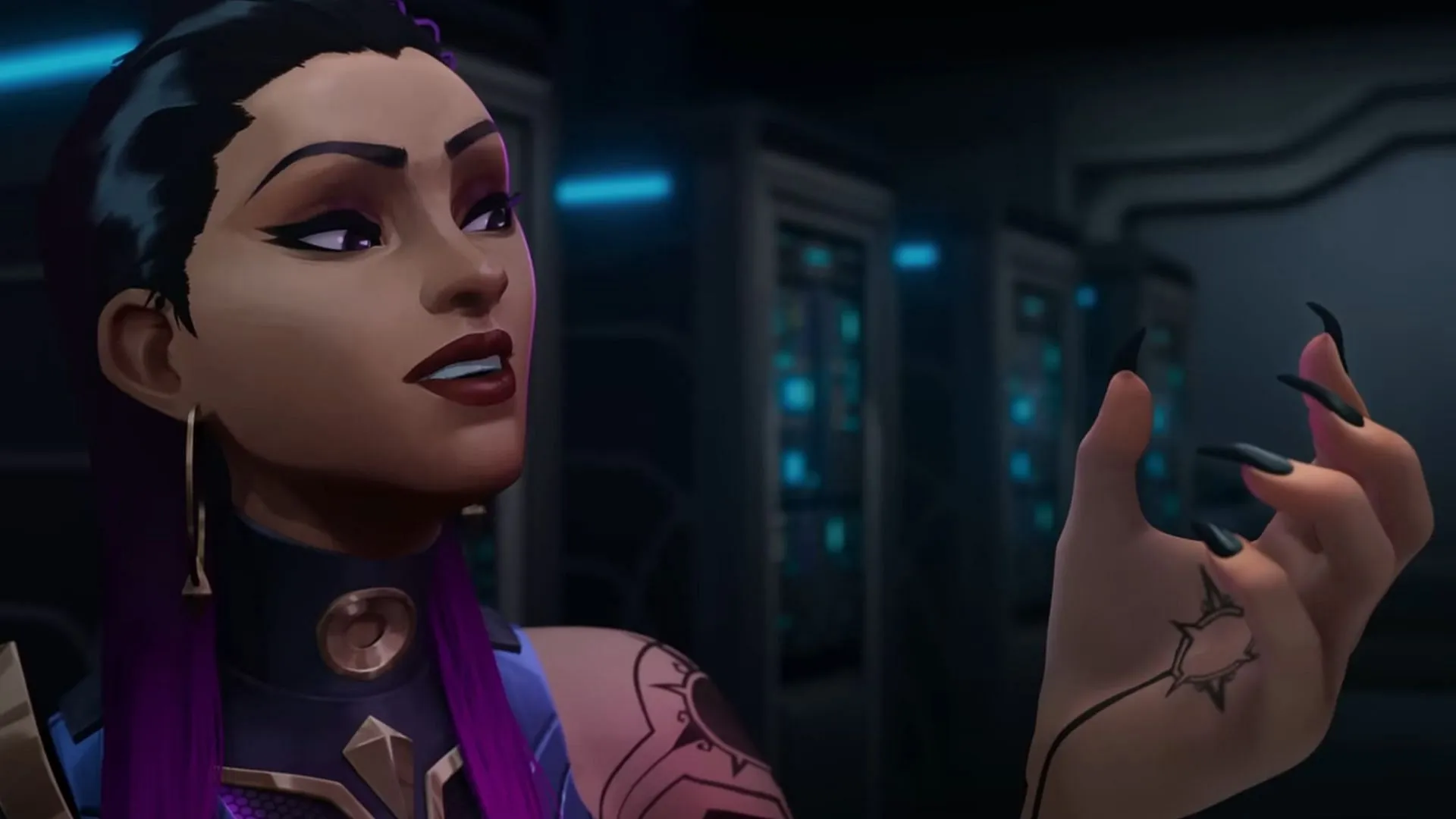 Reyna dans la cinématique SHATTERED (Image via Riot Games)