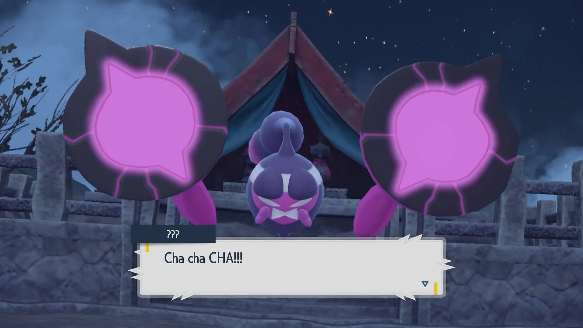 Pecharunt como se ve en el DLC Escarlata y Violeta (Imagen vía TPC)