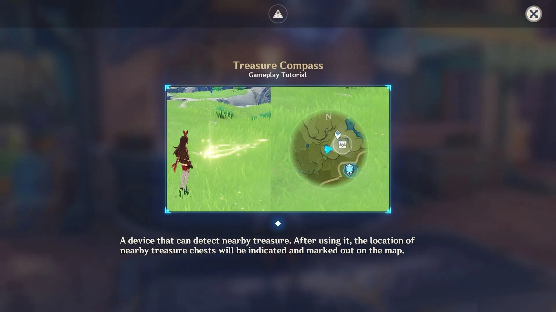 Treasure compass will show Seelie and Time trials (Image via HoYoverse)