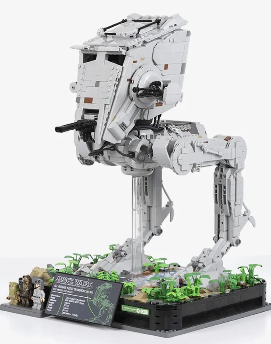 Un LEGO All Terrain Scout Transport personalizzato di Star Wars