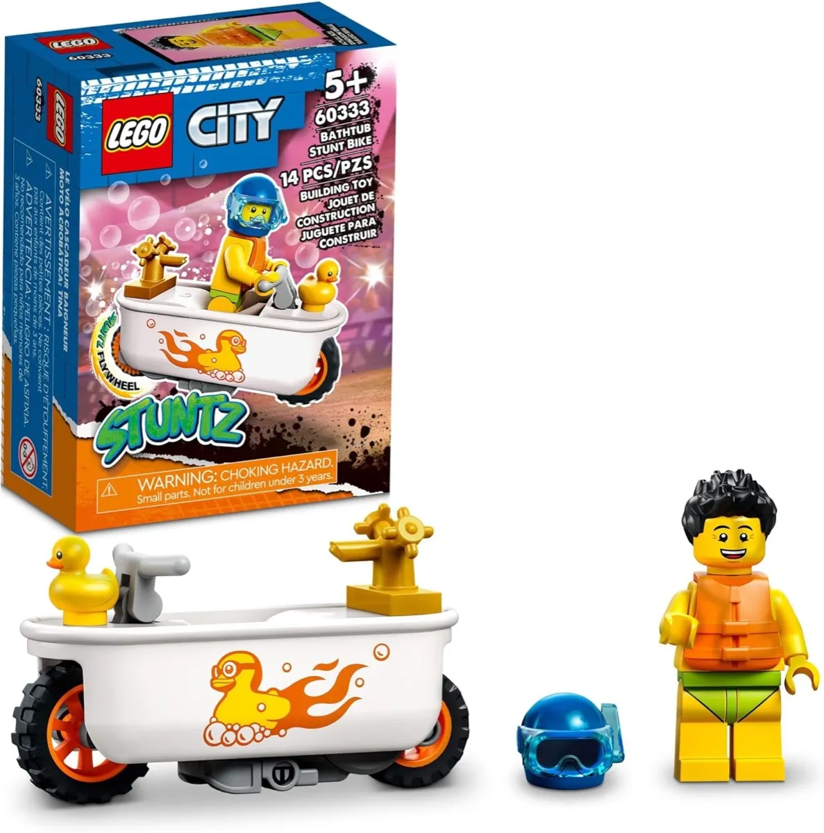 The LEGO Bathtub Stuntbike set