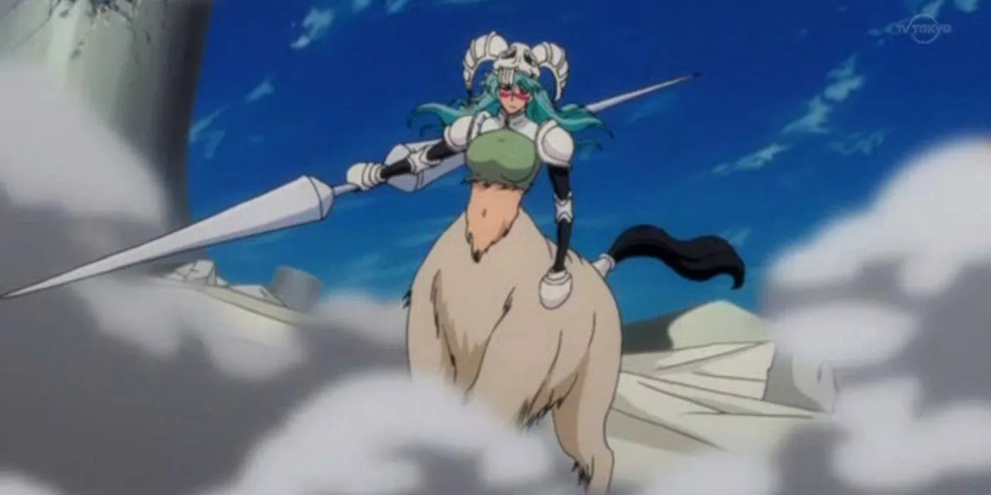 Nelliel using her Resureccion against Nnoitra in Bleach