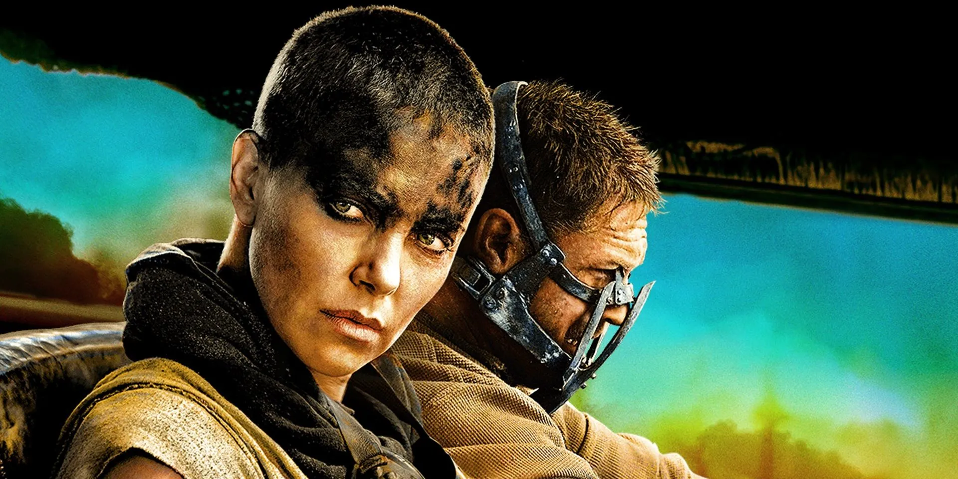 Charlize Theron y Tom Hardy en el póster de Mad Max Fury Road