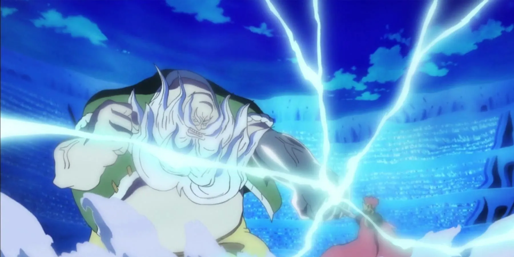 One Piece Don Chinjao battling against Lucy