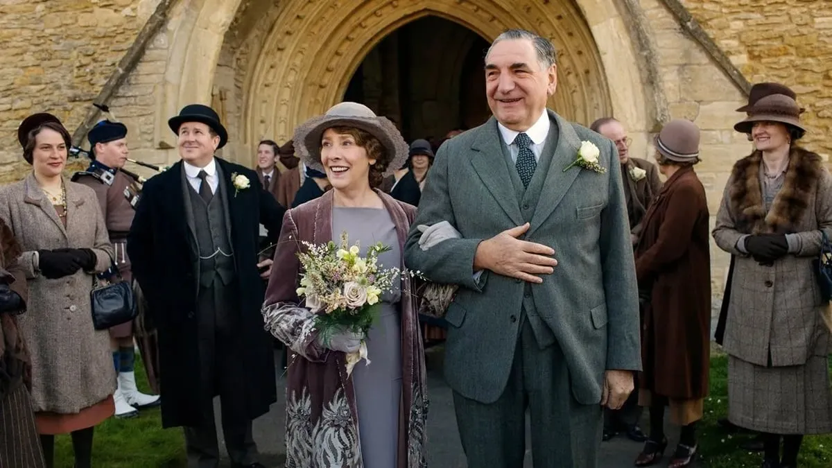 Mr. and Mrs. Carson on their wedding day