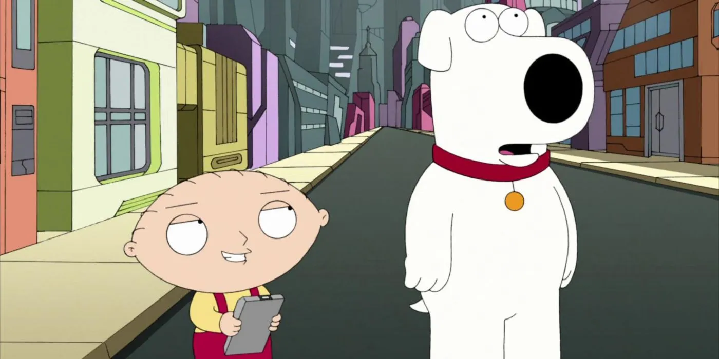 Family Guy Zrzut ekranu Stewie i Brian w Road To The Multiverse