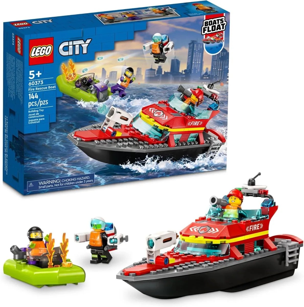 The LEGO Fire Rescue Boat set