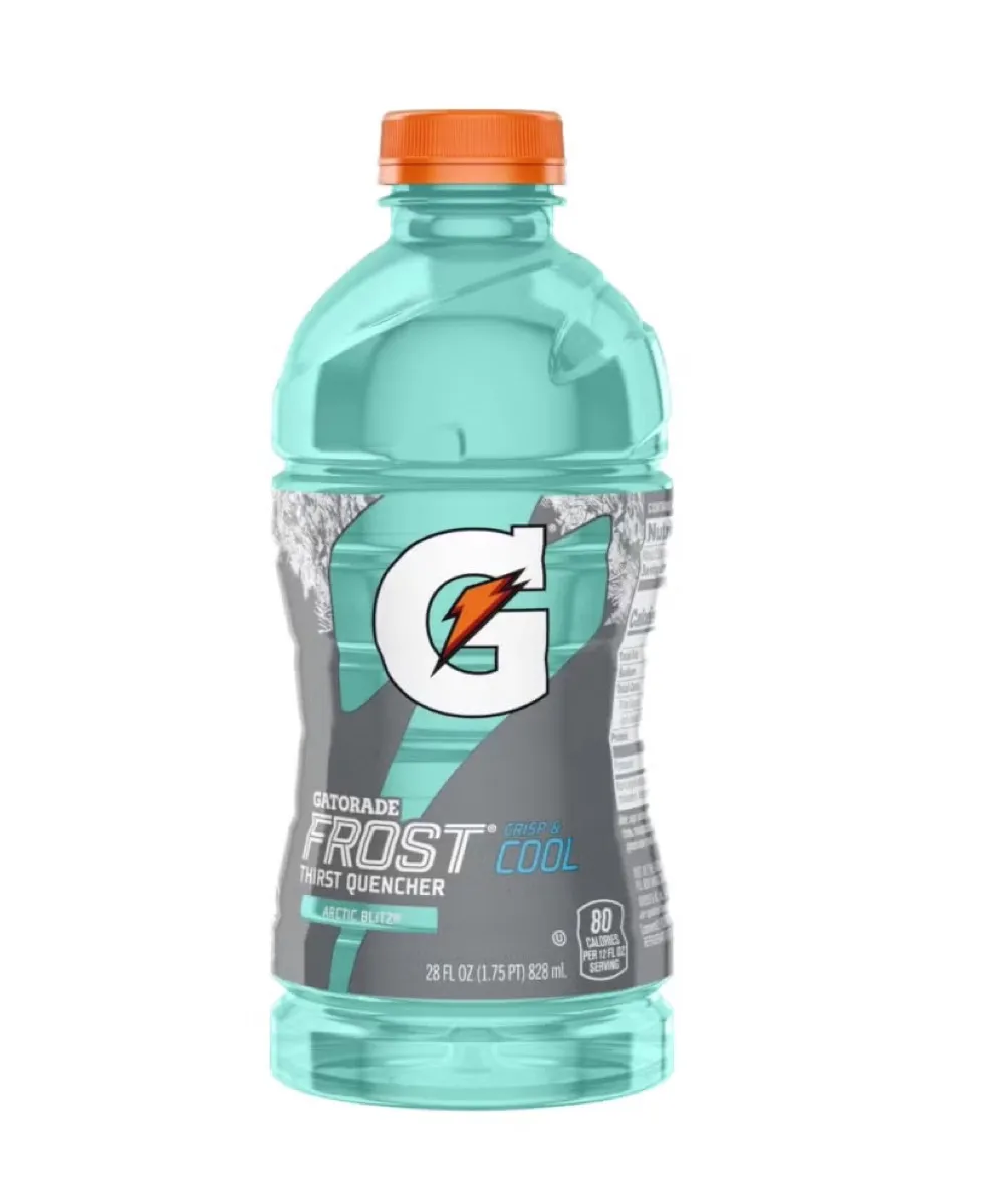 Una bottiglia di Frost Arctic Blitz Gatorade