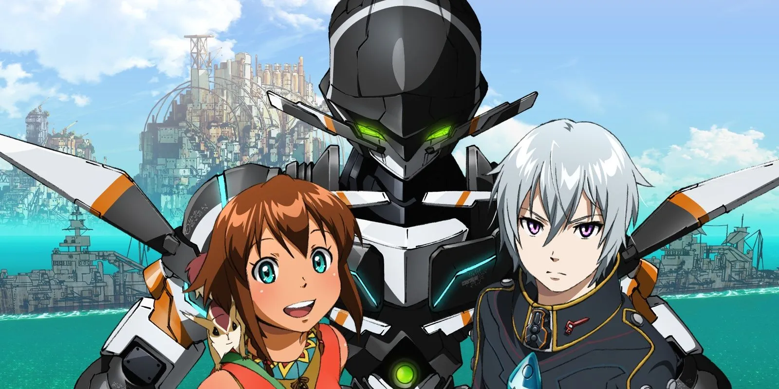 Escena de Gargantia en el Planeta Verdurous