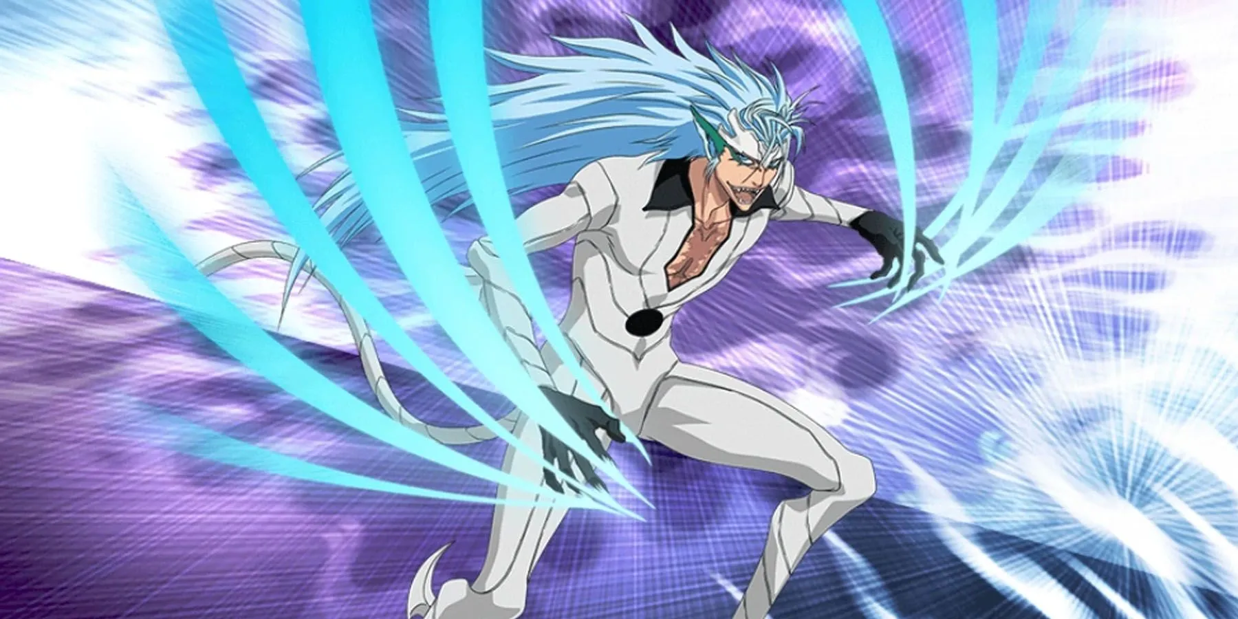 Grimmjow nach der Freilassung seines Zanpakuto