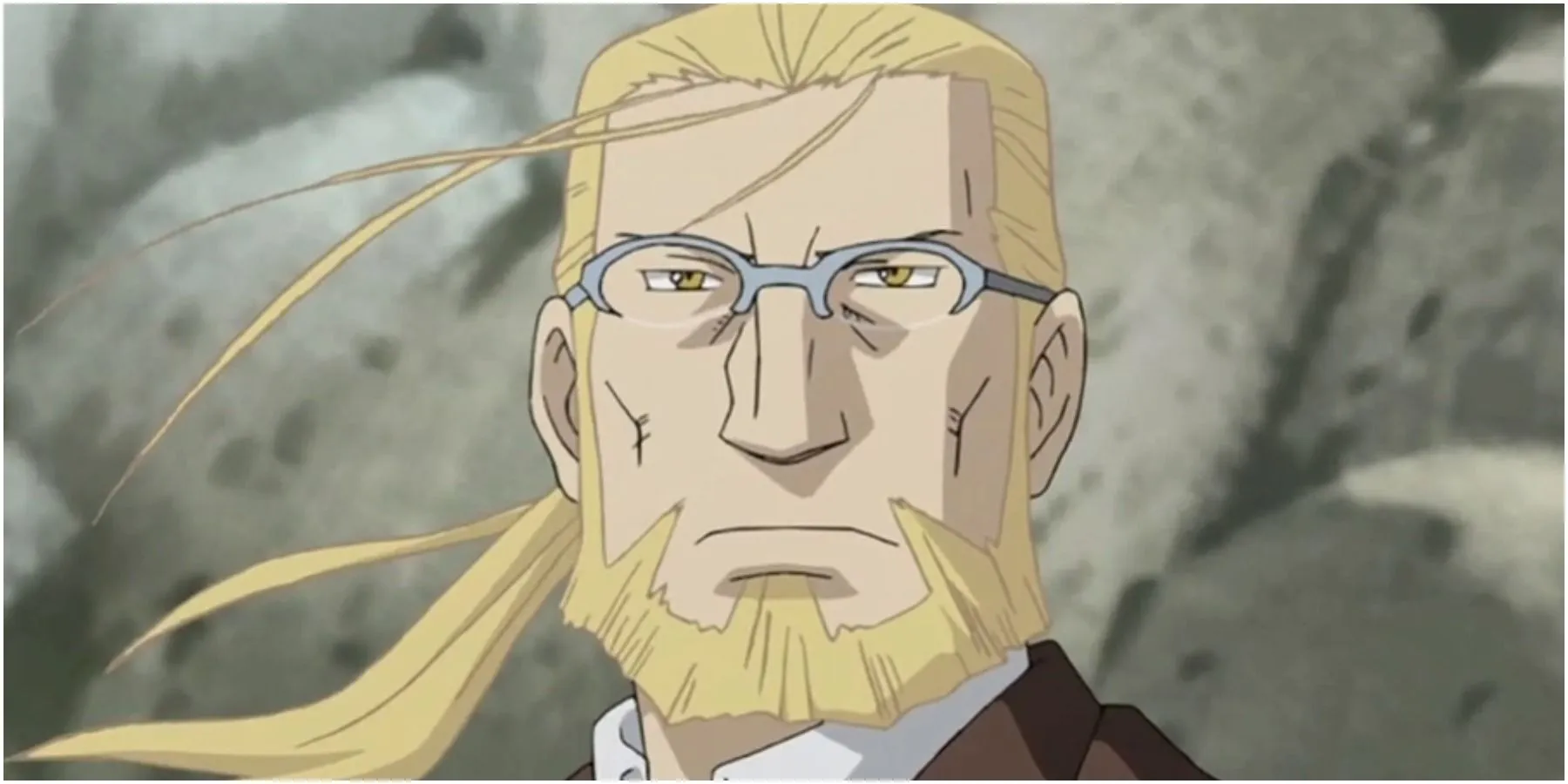 Hohenheim se reúne con Edward en Full Metal Alchemist Brotherhood