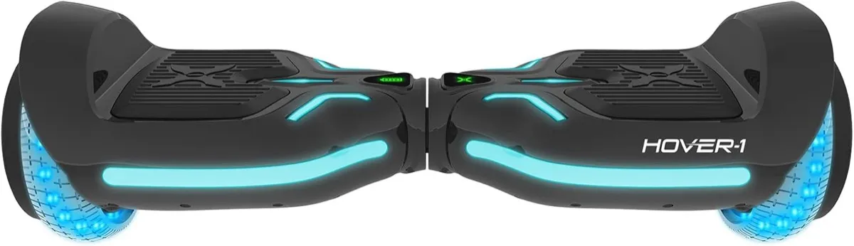 Un hoverboard elettrico Hover-1 H1-100 blu e nero