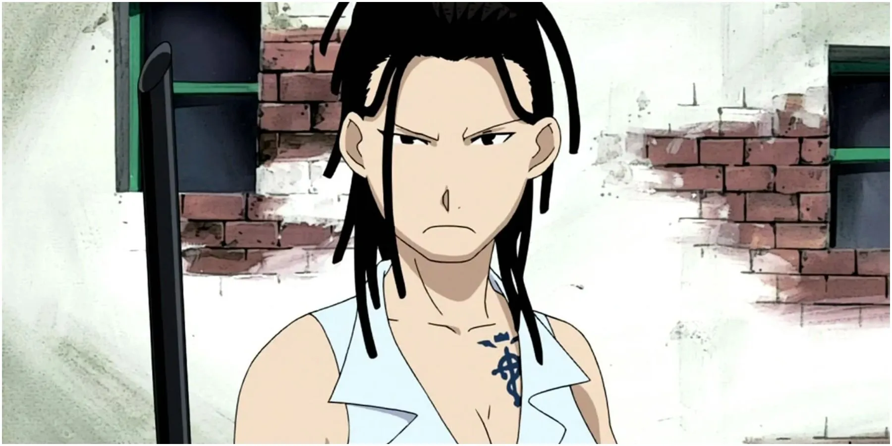 Izumi rencontre Ed et Al dans Full Metal Alchemist Brotherhood