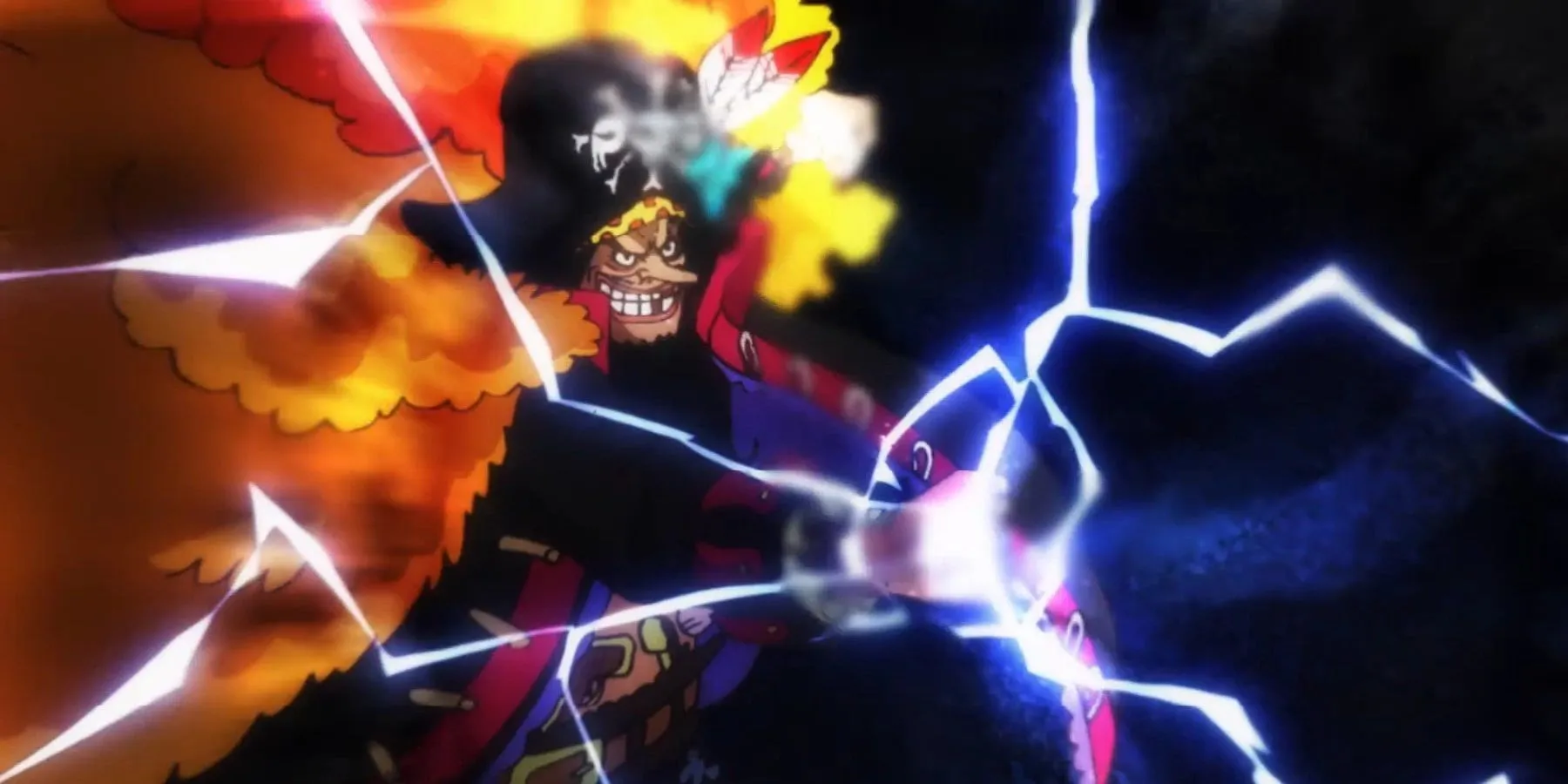 Blackbeard Utilizing Gura Gura no Mi