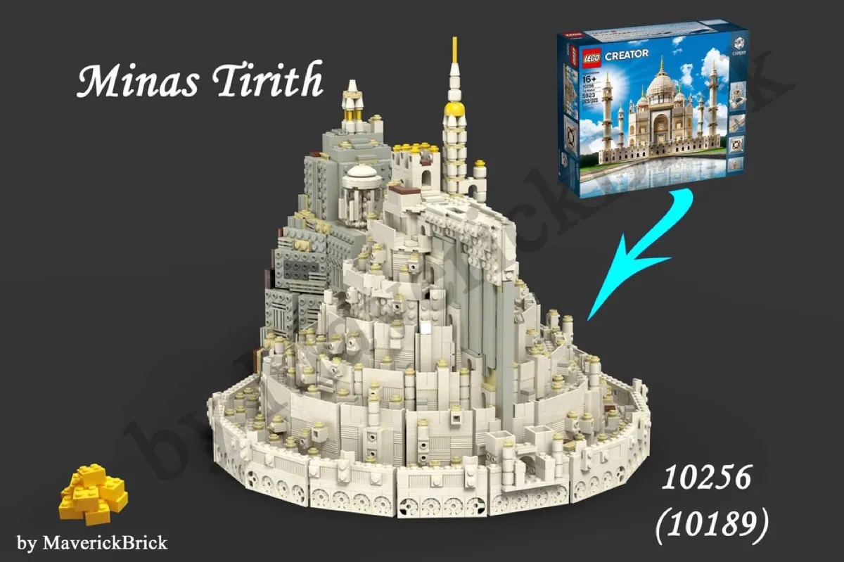 Un set LEGO Minas Tirith personalizzato da